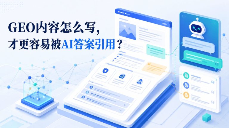 GEO内容怎么写容易被AI引用